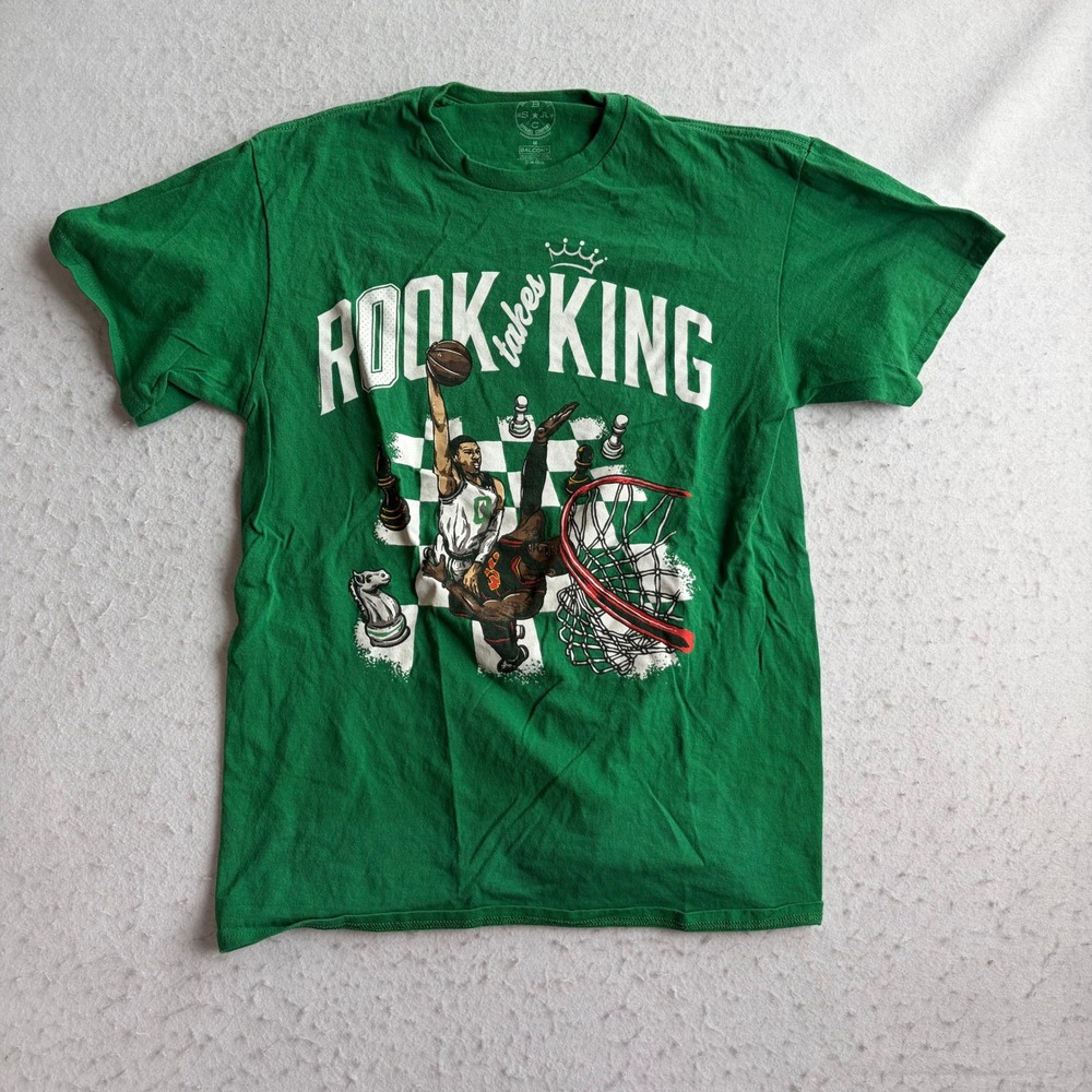 Boston Sport Apparel Company T Shirt Mens M Green Rook Takes King Graphic Tee